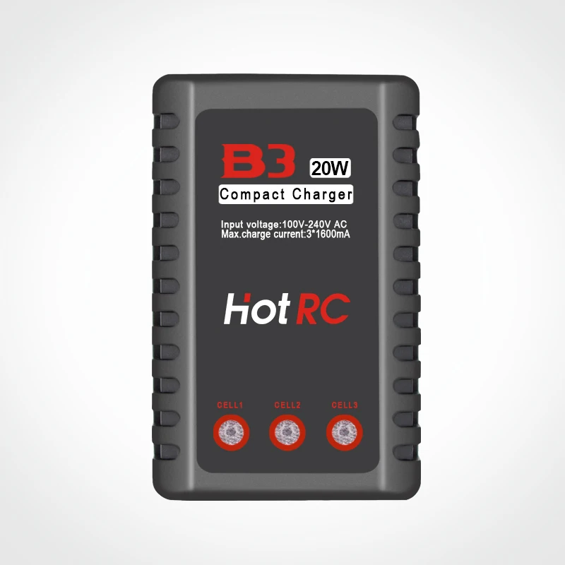 HOTRC B3 зарядное устройство высокой мощности 2 3S 20 Вт для 2S 7 4 В 11 1 lipo батареи Мини FPV