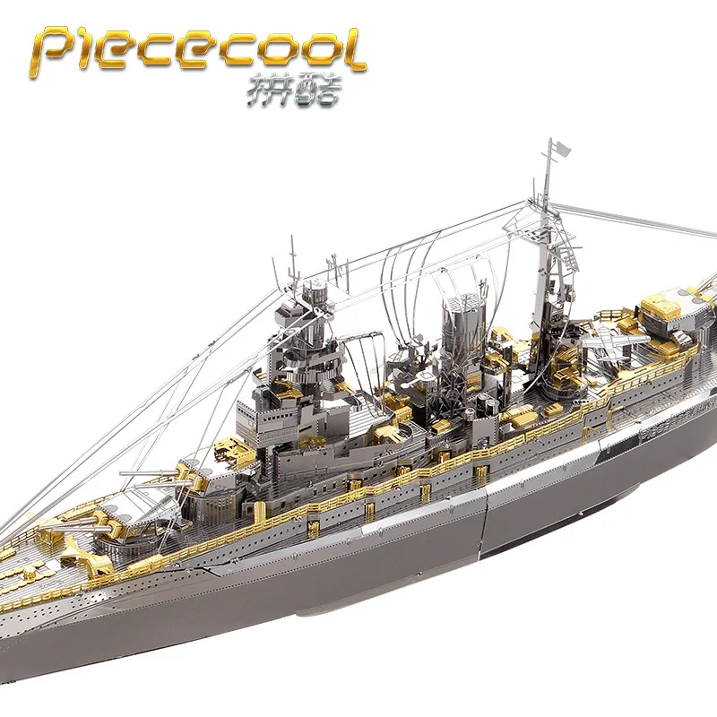 Ceny NAGATO klasa pancernik P091 SG Metal Model DIY cięcie laserowe Puzzle jigsaw model Piececool 3D Nano Puzzle zabawki na prezent dla dorosłych