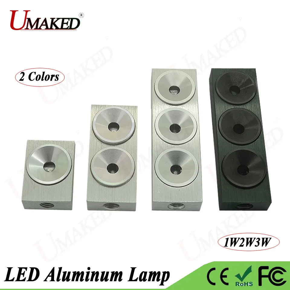 

5pc 1W 2W 3W 5W LED Alumimun Lamp Head Couter lights Base Case Kit M8 Jewelry lamp Mount With heat sink PCB Plate free shipping