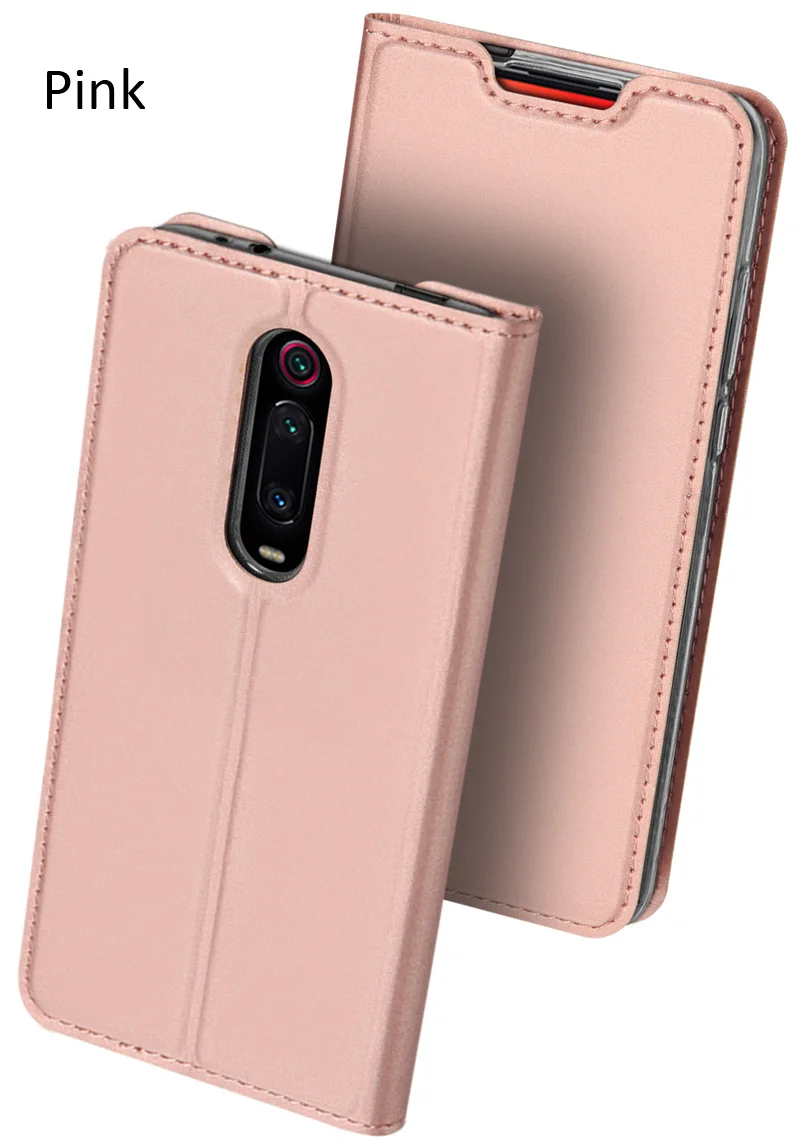 DUX DUCIS чехол для Xiao mi Red mi K20 Pro mi 9T Pro книга флип кожаный бумажник чехол - Цвет: Pink