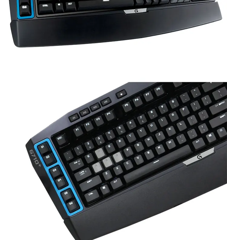 Logitech g710 + azul wired gaming teclado