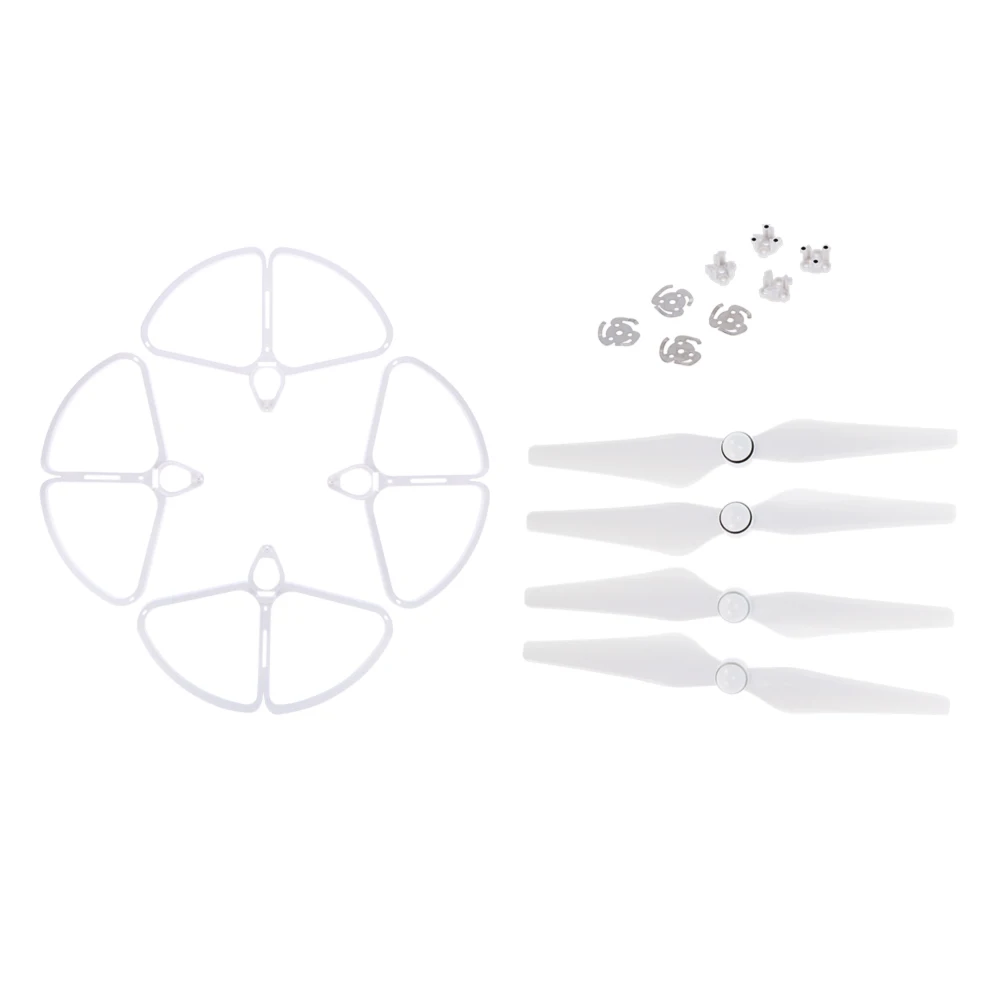 2 Pairs CW/CCW Propeller And 4Pcs Propeller Guard Ring Combo Set For DJI Phantom 4 Camera Drone High Quality RC Quadcopter Parts 2 Pairs CW/CCW Propeller And 4Pcs Propeller Guard Ring Combo Set For DJI Phantom 4 Camera Drone High Quality RC Quadcopter Parts