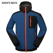 SHIFUREN мужские куртки для пеших прогулок флисовые зимние теплые флисовые для активного спорта, ветрозащитные походные альпинистские мужские куртки
