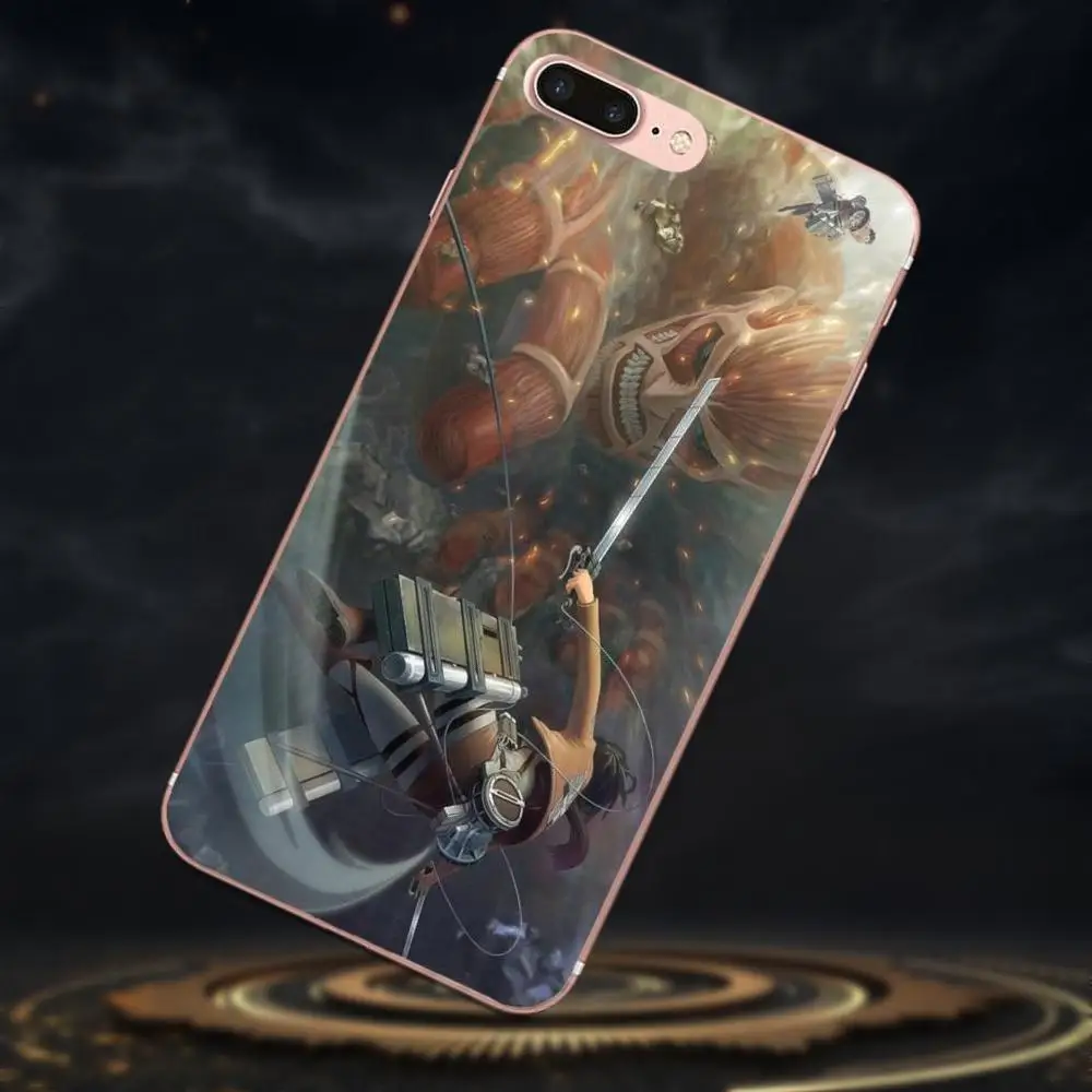 Soft TPU Case Coque Cover For Sony Xperia Z Z1 Z2 Z3 Z4 Z5 compact Mini M2 M4 M5 T3 E3 E5 XA XA1 XZ Premium Attack On Titan 1