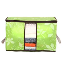 My House Hot sale Storage Organization/Designer Flower Printed See-through Collapsible Storage Bags drop shipping Sep1