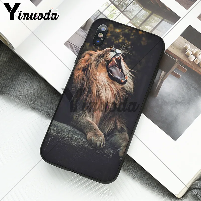 Yinuoda Animal king tiger and lion Pattern TPU Soft Phone Cell Phone Case for iPhone X XS MAX 6 6S 7 7plus 8 8Plus 5 5S XR Yinuoda Animal king tiger and lion Pattern TPU Soft Phone Cell Phone Case for iPhone X XS MAX 6 6S 7 7plus 8 8Plus 5 5S XR
