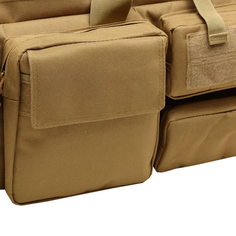 Bolsa de Arma Militar ao ar Abay Airsoft Tático Bolsas Transporte Livre Tiro Caça Duplo Rifle Proteção Case Mochila M249 100cm 16 Esporte e Lazer