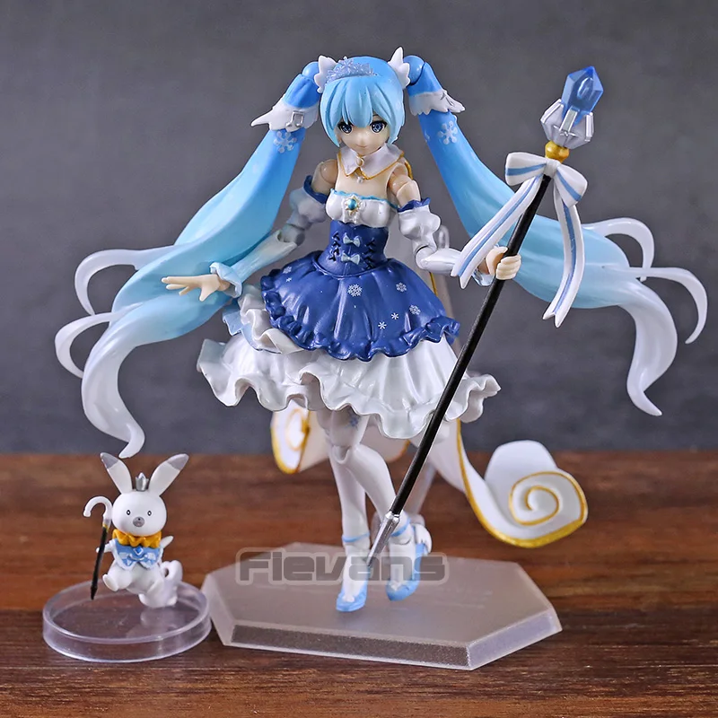 

Figma EX-054 Hatsune Miku Snow Miku 2019 Snow Princess ver. PVC Action Figure Collectible Model Toy