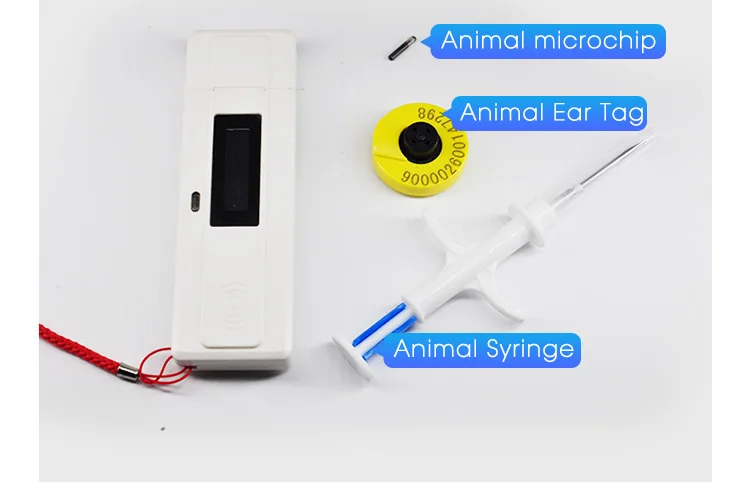 Мини сканер микрочипов кГц животный FDX-B считыватель чипов RFID ПЭТ идентификатор бирки для животных портативный микрочип для собак для