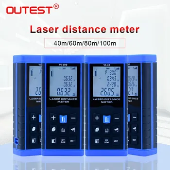 

OUTEST 40m/60m/80m/100m Laser Rangefinder Digital Laser Distance Meter Laser Range Finder Angle Measurement Ruler Test Tool