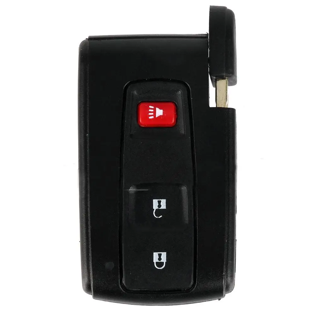 

Replacement 3-Button Remote Key Fob Case Shell with Uncut Blade for Toyota Prius