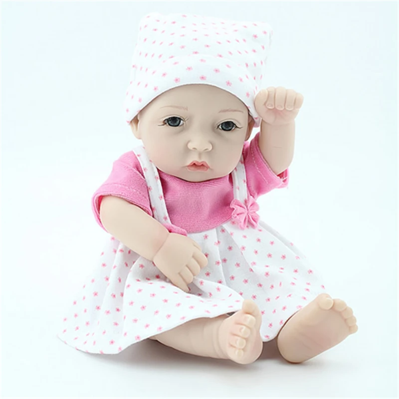 Realistic 12 Inch Little Baby Lifelike Breathing Doll Full Vinyl Baby