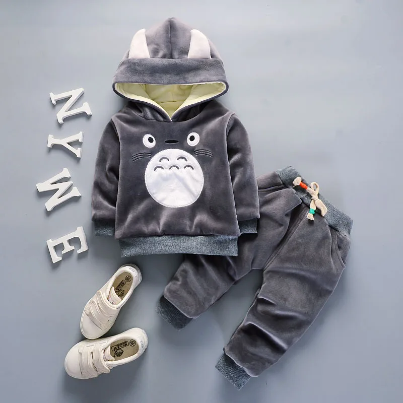 

IENENS Winter Warm Baby Toddler Boys Girls Clothing Sets Kids Children Boy Girl Thicken Clothes Outfits Suits Hoodies + Pants