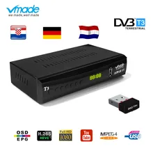 Vmade DVB T2 HD приемник 1080P ТВ-тюнер DVB T2 H.265 наземный декодер Dvb-t2 телеприставка с USB WiFi поддержка AC3