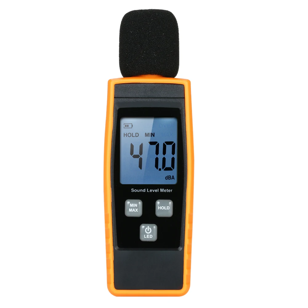 ЖК-цифровой измеритель уровня звука дБ метров 30-130dBA инструмент для измерения уровня шума децибел контрольный тестер с режимом удержания данных