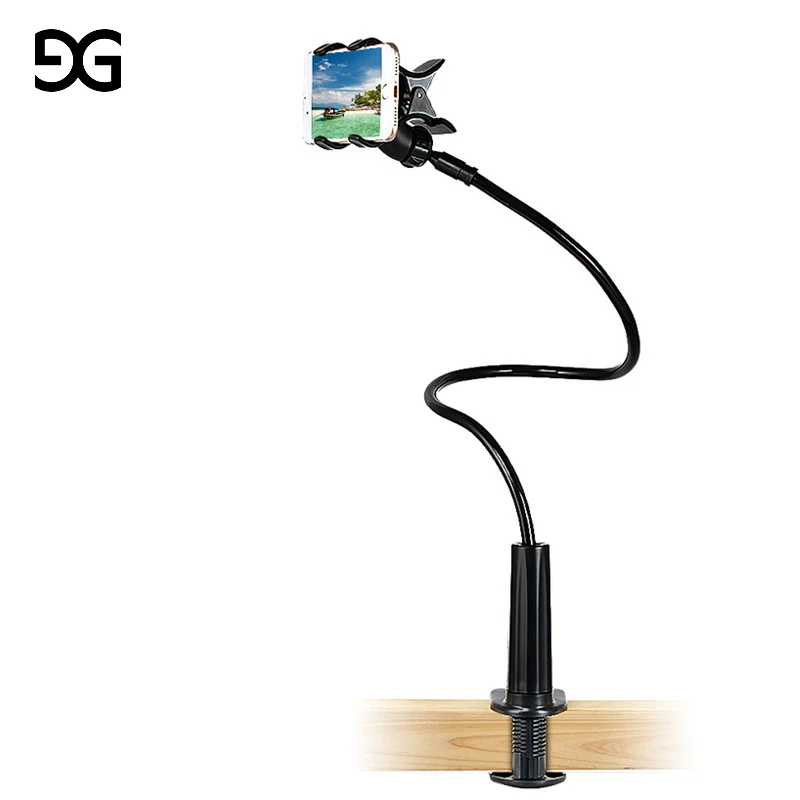 GUSGU Universal Stents Flexible Holder Lazy Mobile Phone Stand Long Arm Bed/Desktop Clip Bracket Fo