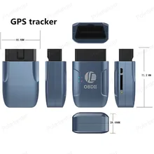 Nueva TK206GPS 306A OBD 2 En Tiempo Real GSM de Banda Cuádruple Anti-robo de Alarma de Vibración GPRS GPRS Mini Perseguidor Del Coche de Seguimiento OBD II