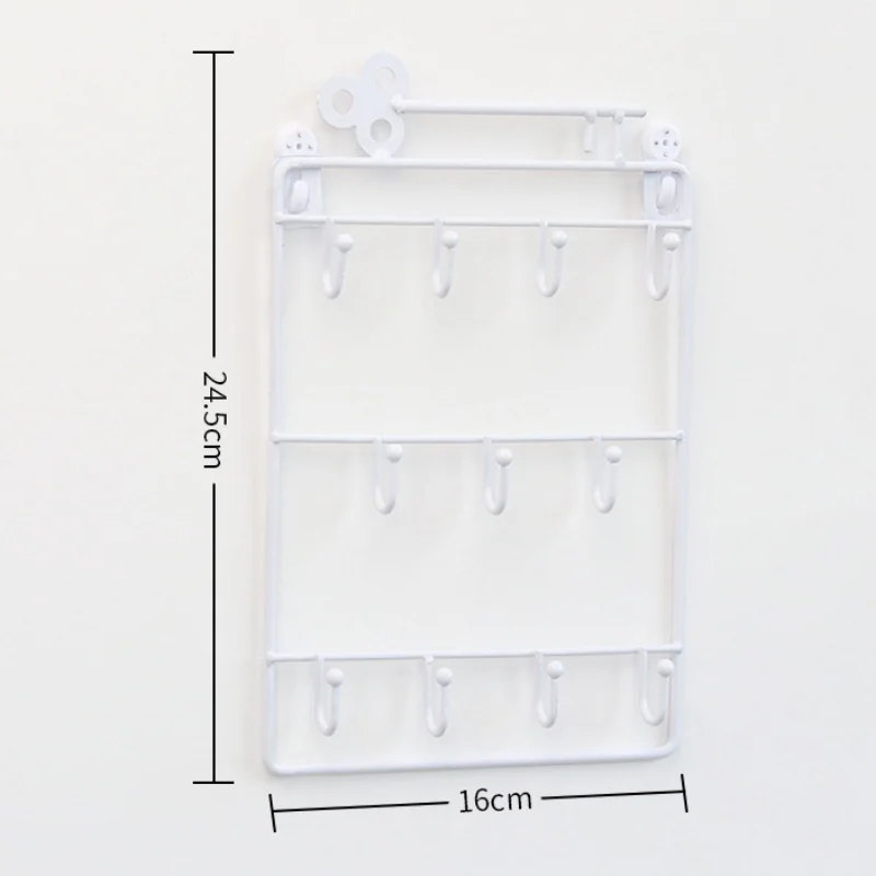 Железные настенные крючки, 11 вешалок, декоративный держатель для ключей, металлическая вешалка для шляп, украшение для дома, органайзер для хранения ключей, настенный держатель - Color: A2
