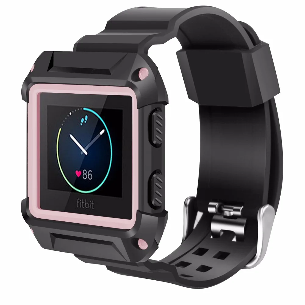 Маленький ударопрочный тонкий защитный чехол Fitbit Blaze Bands с ремешком для Smart Fitness