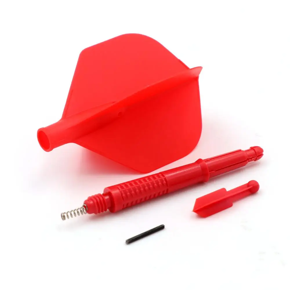 

CUESOUL KOFF AK6 Dart Stem with AK4 Moulded Dart Flights,Set of 3 pcs Red Dart Flight Standard Shape