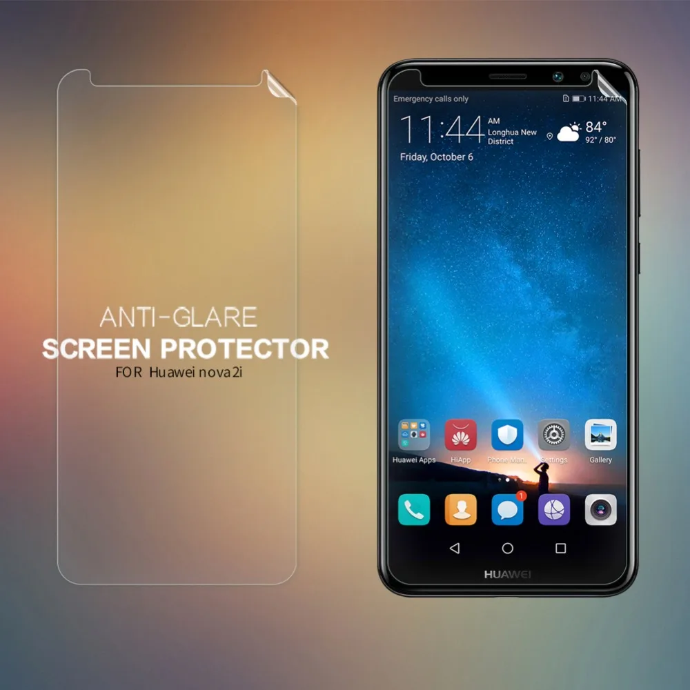 2 шт./лот матовая защитная пленка для экрана для huawei nova 2i NILLKIN матовая устойчивая к царапинам Защитная пленка для huawei Mate 10 Lite