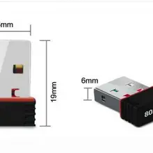 100 шт./лот 150 м Mini USB беспроводной сетевой карты Wi-Fi передатчик сигнала/приемник для рабочего WLAN USB адаптер СЖД Диск Pet