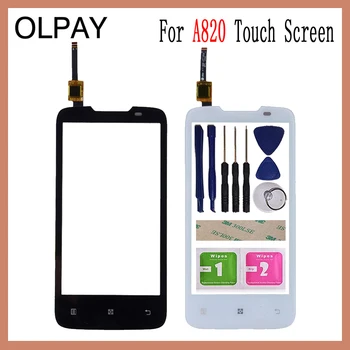 

OLPAY 4.5'' Touch Panel For Lenovo A820 A 820 Touch Screen Glass Digitizer Panel Lens Sensor Glass Free Adhesive And Wipes