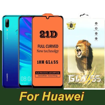 

1000pcs Full Cover 21D Tempered Glass For Huawei P40 Lite E P30 Mate 30 20 Nova 7i Y7 Prime P Smart Guard Film With New Package