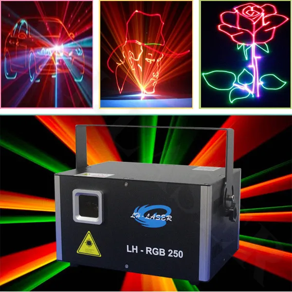 

3W full color laser light for outdoor logo and advertising projector from lh-laser company