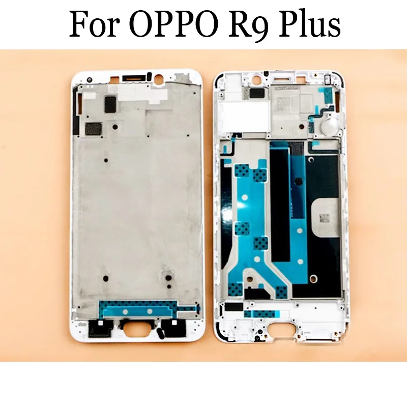 

Original LCD Holder Screen Front Frame For OPPO R9 Plus Battery Back Cover Mobile Phone Cover For OPPO R 9 Plus Repair Parts