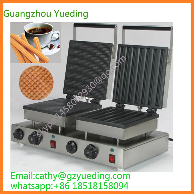 

110V/220V Electric Well-made Waffle Cone Maker and Churros Machine
