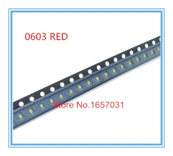 

free shipping ! 4000PCS 0603 SMD LED Red light emitting diodes