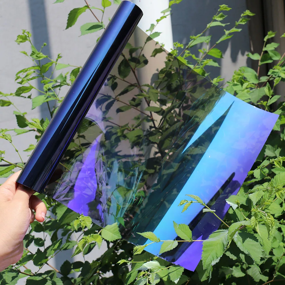 

60"x20"/1.52x0.5m VLT25% Chameleon Car Side Window Film Change Color Car Window Nano Ceramic Tint Foils
