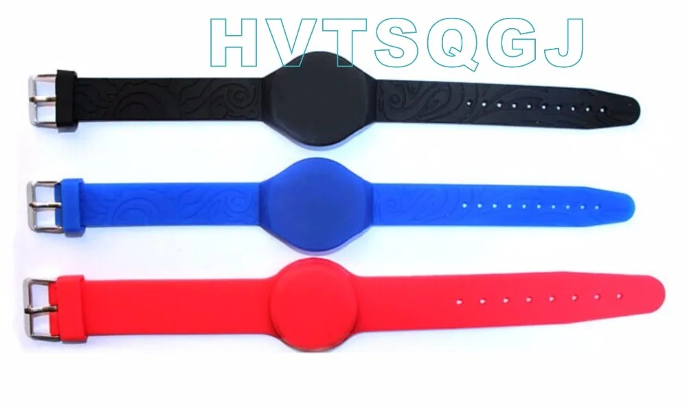 100pcs Free shipping RFID Wristband Locker Key Adjustable Silicone