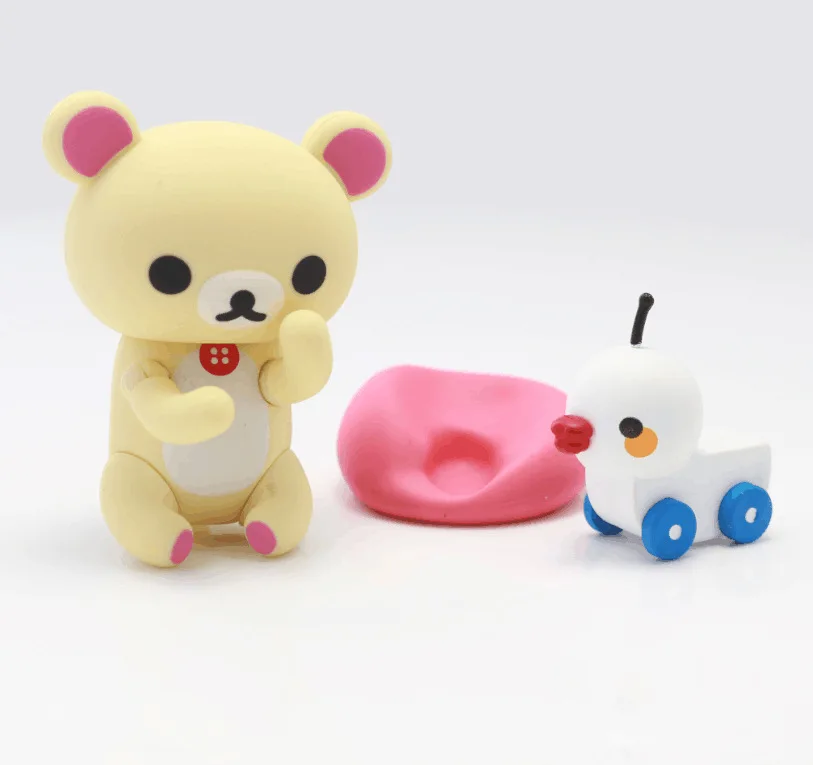 Комплексный характер Revoltech Rilakkuma коричневый/розовый из ПВХ фигурка Коллекционная