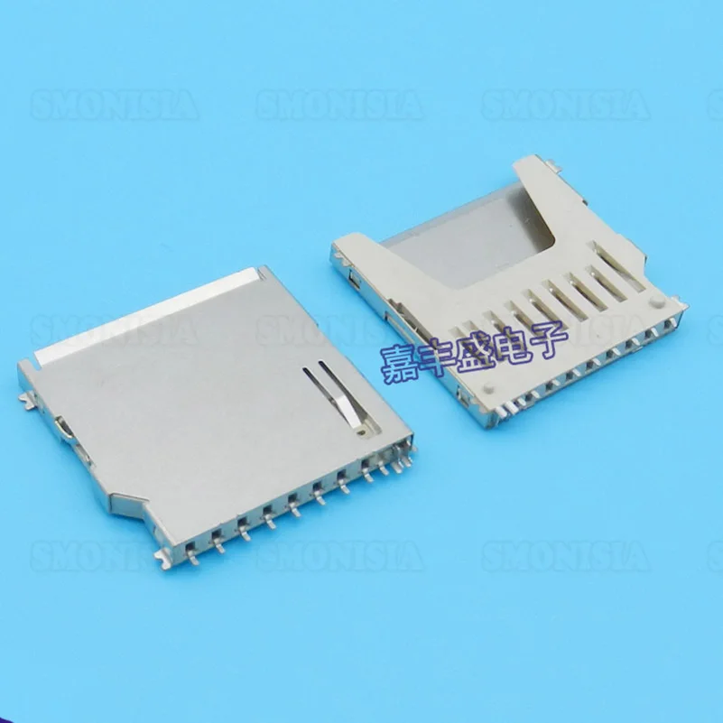 1000pcs 5000pcs 11 Pin SD Card Jack Full Copper Long Large High Quality