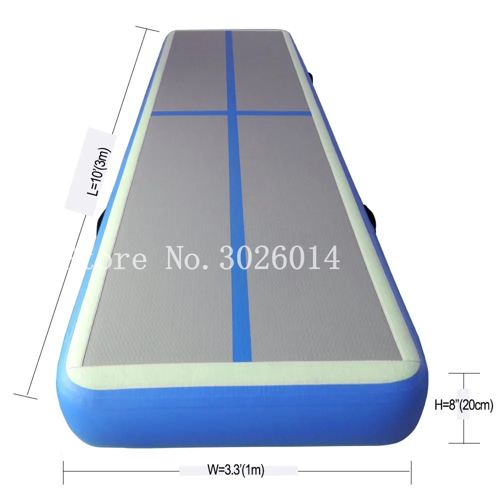 

Free Shipping Inflatable Gymnastics Air Track Tumbling Air Track Floor 3x1x0.2m Trampoline Electric Air Pump for Home Use