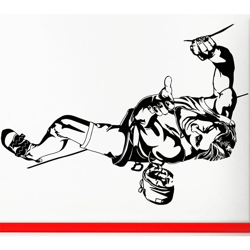 

Rock Climbing Sticker Climbers Decal Named Posters Vinyl Wall Decals Parede Decor Mural Choose Rock Climbing Sticker