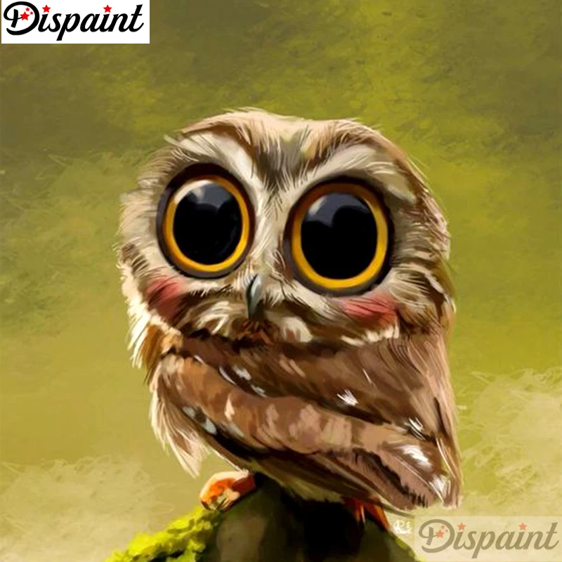 

Dispaint Full Square/Round Drill 5D DIY Diamond Painting "Cartoon owl" Embroidery Cross Stitch 3D Home Decor Gift A10819