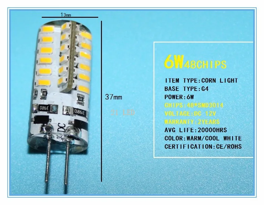10 шт. G4 Светодиодный светильник-кукуруза постоянного тока 12 В 3 Вт 5 Вт 6 Вт вместо 20 Вт-30 Вт галогенная лампа 360 градусов энергосберегающий светильник хрустальная лампа