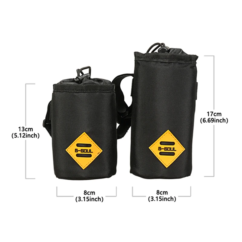 Winter Bicycle Water Bottle Insulated Bag Carrier Pouch Portable Cycling Handlebar Kettle Bag Bike Handlebar Stem Bag Outdoor