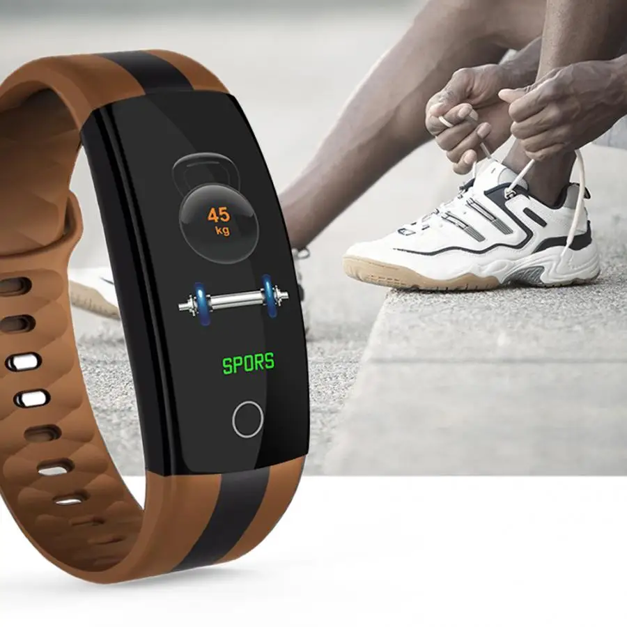 Умный Браслет измерения артериального давления Smartband цветной Водонепроницаемый Смарт Браслет спортивный монитор сердечного ритма артериального давления
