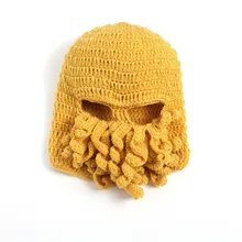 Squid caps hand-knit wool hat adult octopus beard wool Cap Hat funny skullies Hat B X-07