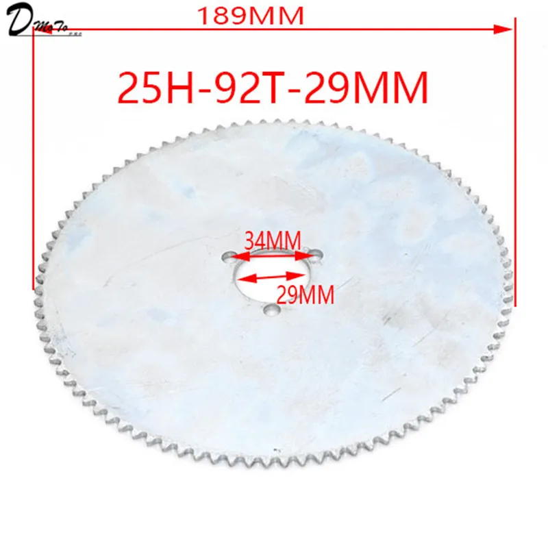 25H 55t 65t 68t 70t 80t 92t зуб 29/54/55 мм Задняя звездочка для 47CC 49CC Мини Мото квадроцикл Грязь Яма карманный велосипед