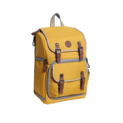 Roadfisher Винтаж Водонепроницаемый DSLR SLR фотография камеры видео рюкзак 14 ''сумка для ноутбука вставить рюкзак для Canon Nikon sony - Цвет: Small Yellow