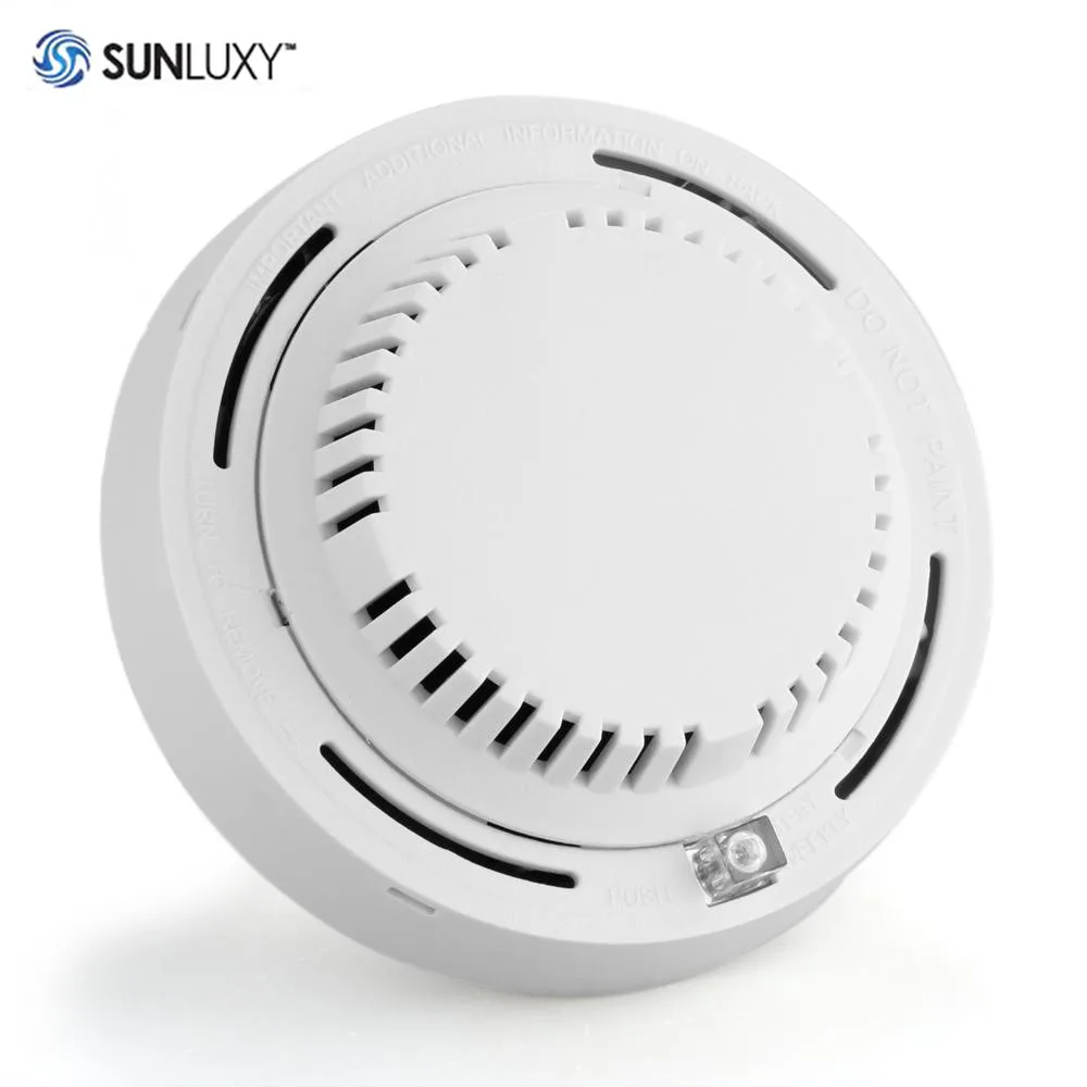 

SUNLUXY Wired Smoke Detector Smoke Sensor Alarm System for Home Indoor Security with LED Indicator DC 12v High Quality