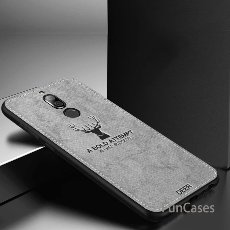 Тканевый чехол для Huawei mate 10 Lite Классическая матовая кожа мягкая жесткая задняя
