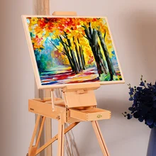 Твердый деревянный мольберт Caballete Pintura Artist Student Chevalet En Bois масляная краска регулируемое портативное Рисование гуашью подставка для картин