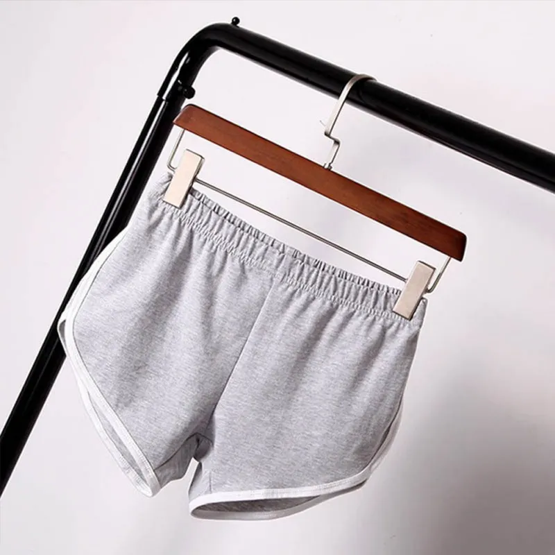 Летние уличные Короткие штаны для отдыха женские универсальные свободные прочный мягкий хлопок повседневные женские Стрейчевые шорты плюс размер s-xxxl - Цвет: Серый