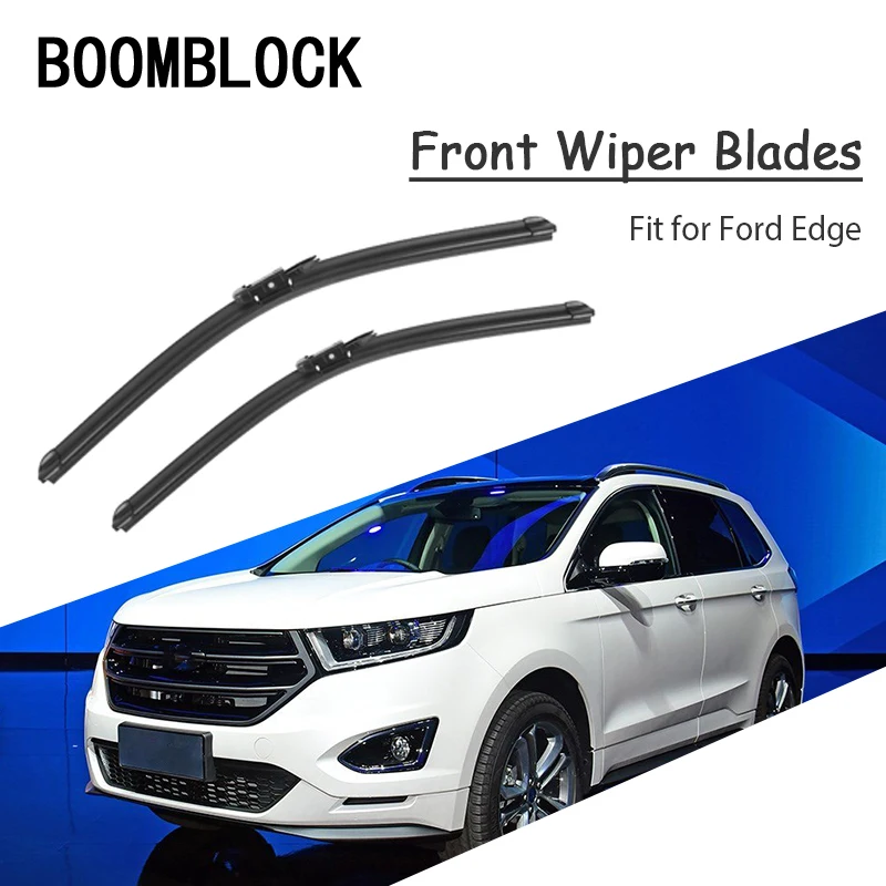 Car Styling Soft Rubber Front Wiper Blades Arm Kit For Ford Edge 2018
